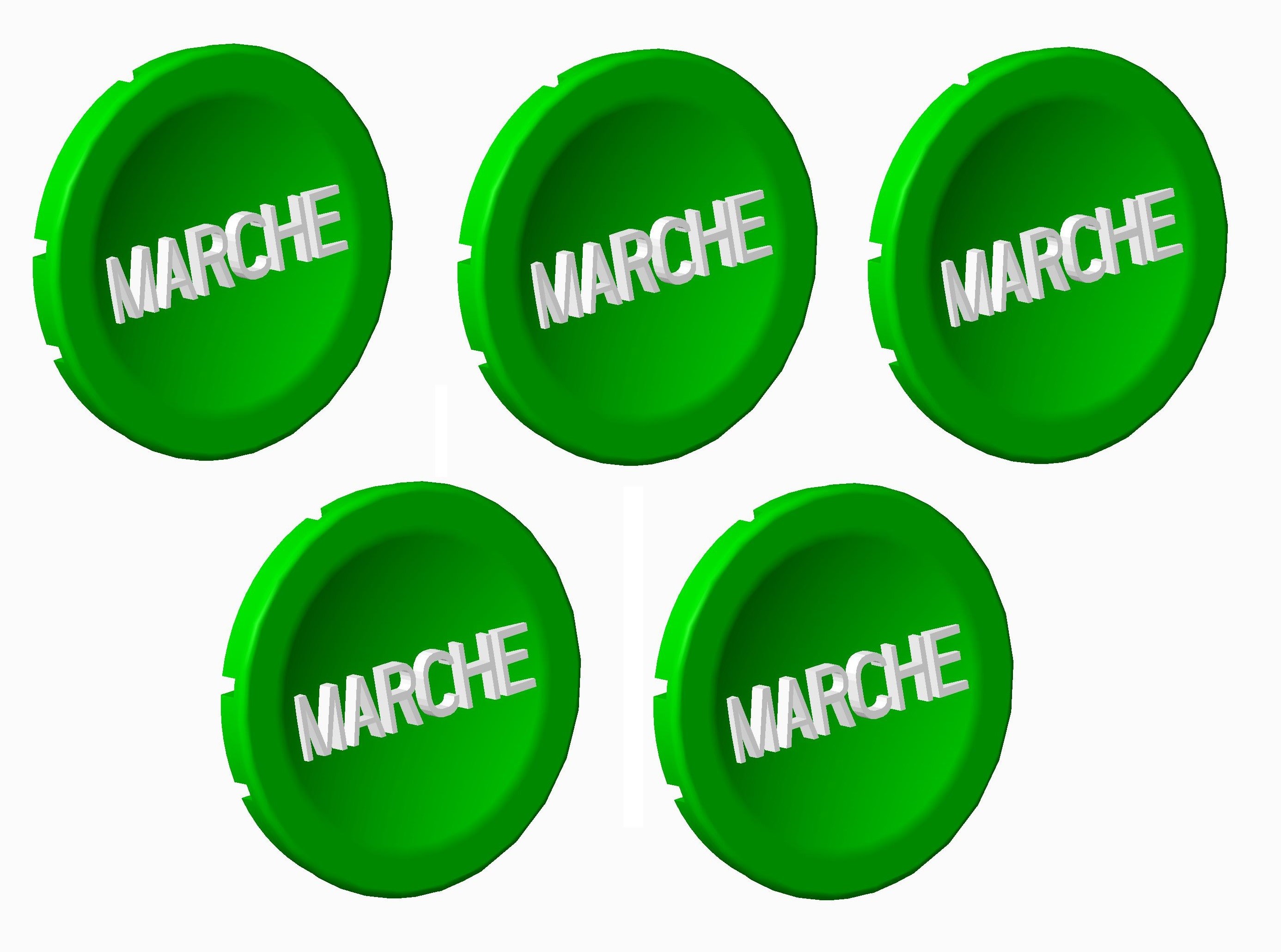 Atx - Unicode 2 - Lot de 5 pastilles vertes MARCHE