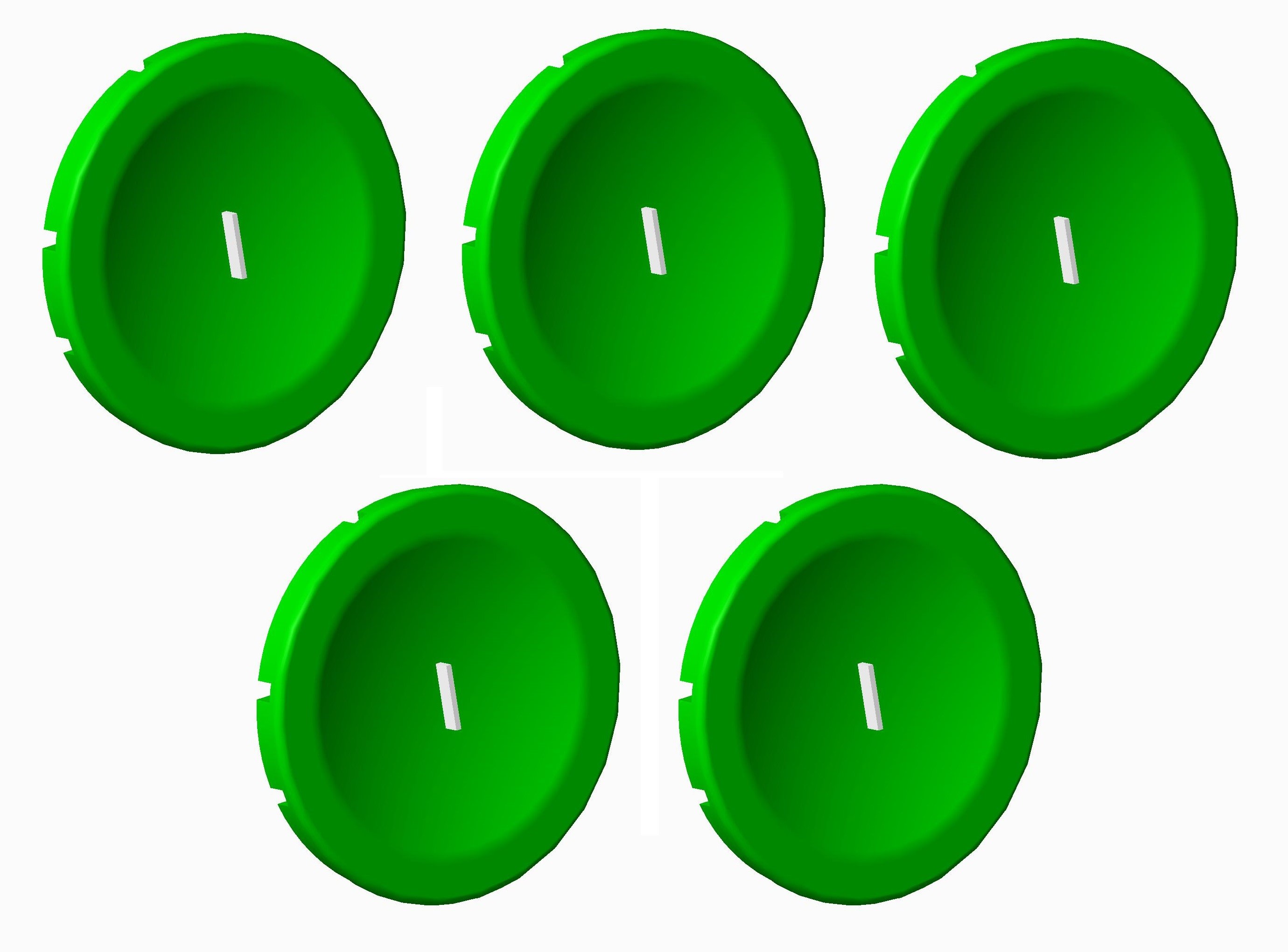 Atx - Unicode 2 - Lot de 5 pastilles vertes I