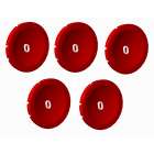 Atx - Unicode 2 - Lot de 5 pastilles rouges O