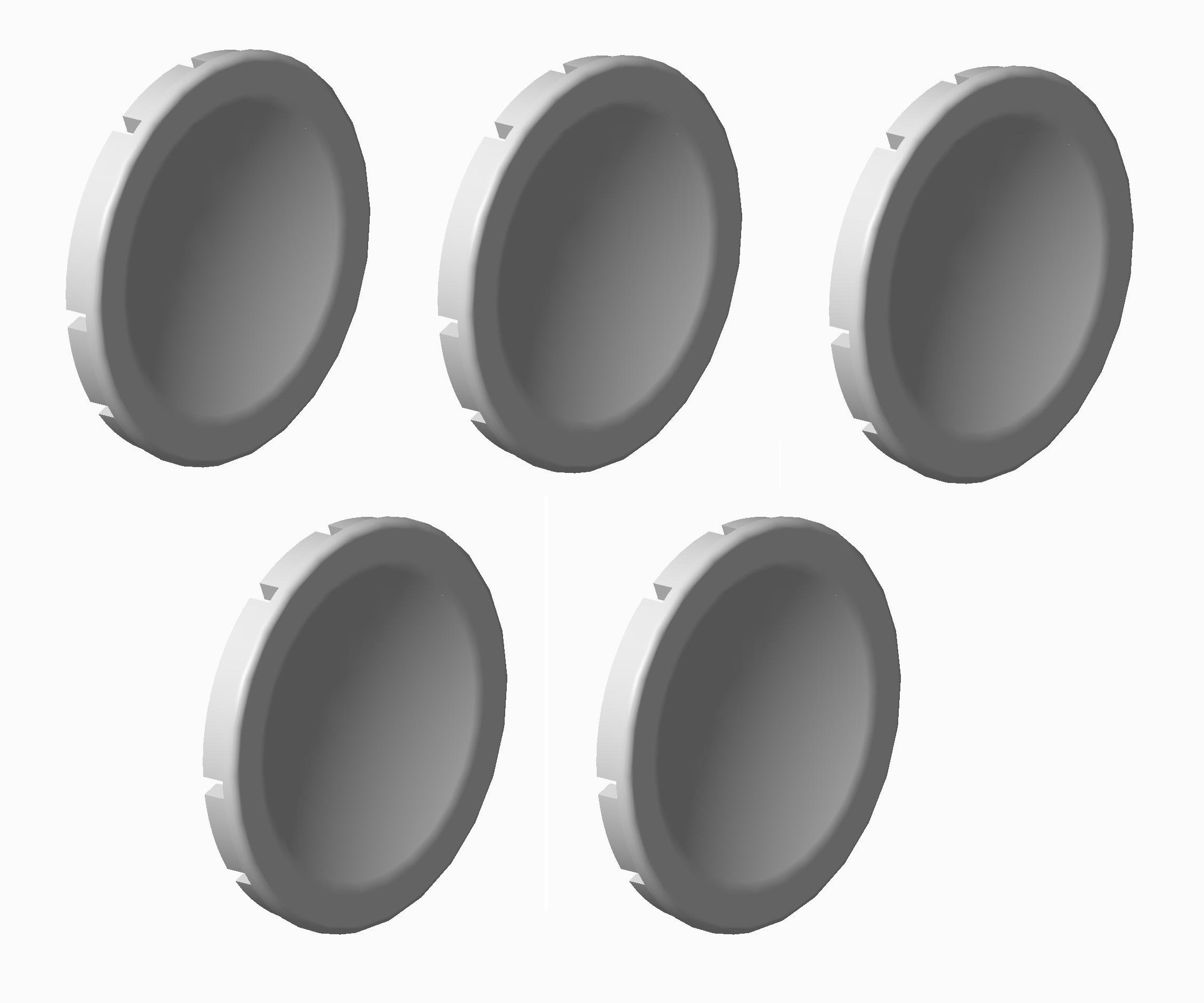 Atx - Unicode 2 - Lot de 5 pastilles blanches