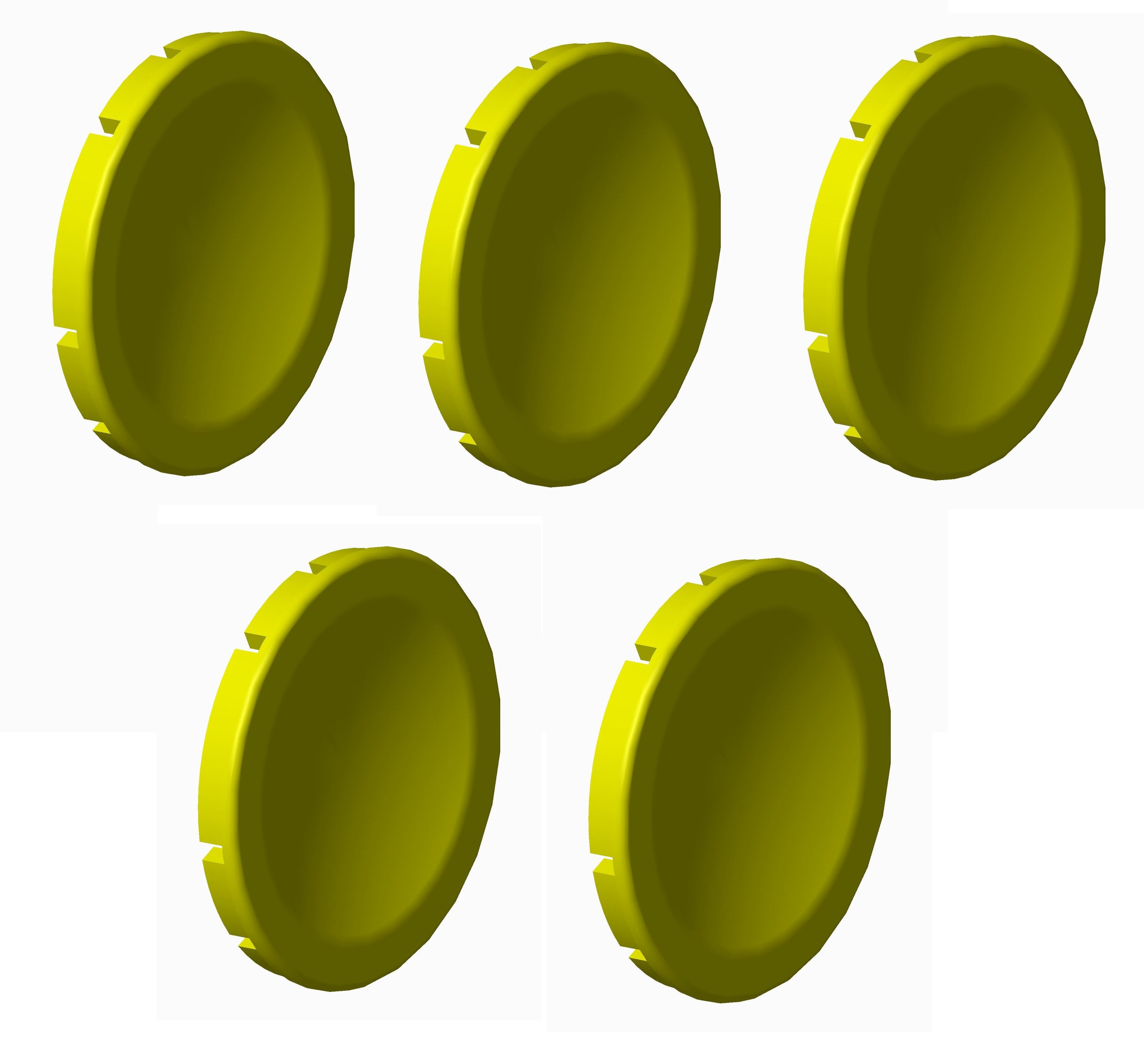 Atx - Unicode 2 - Lot de 5 pastilles jaunes