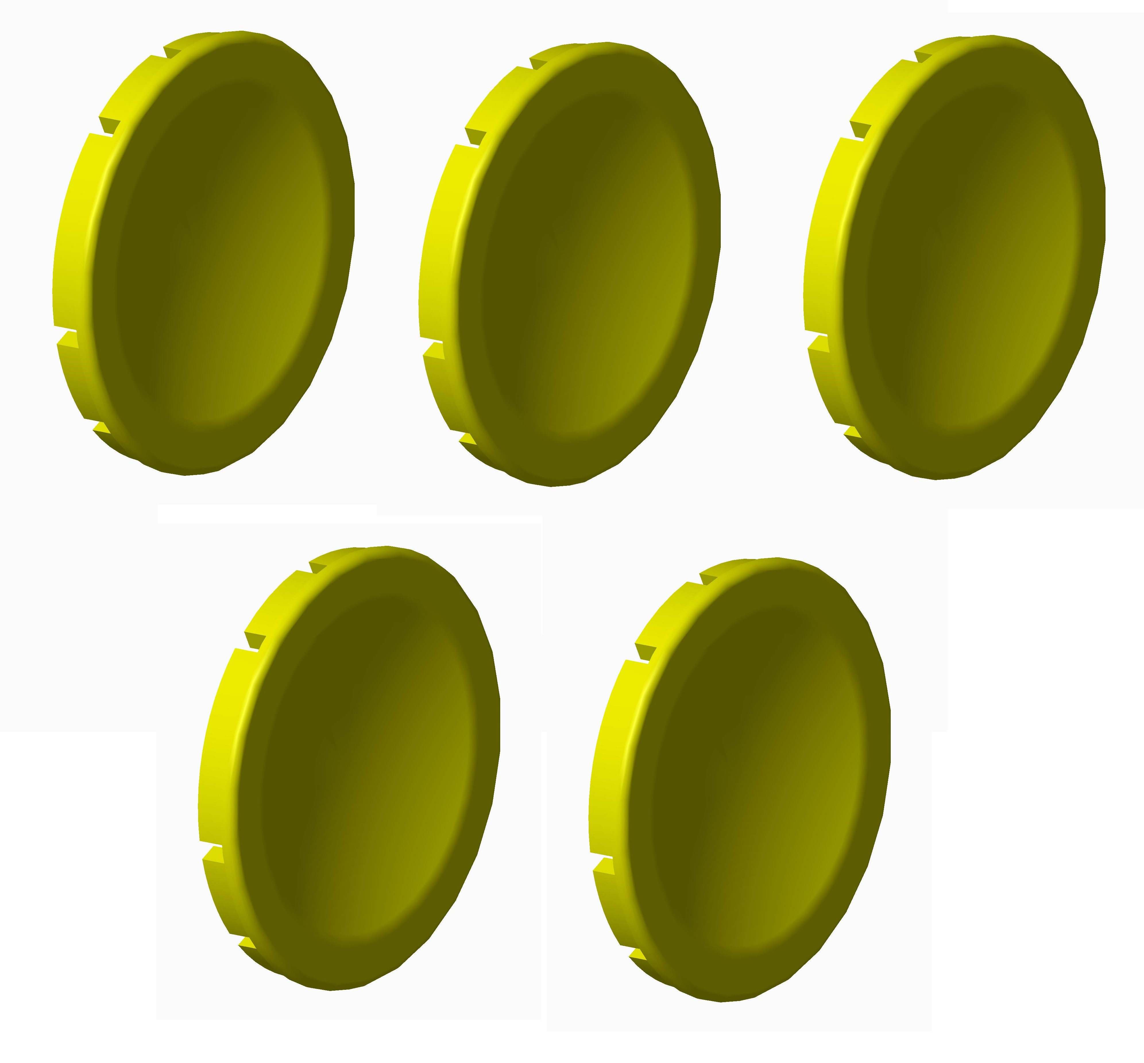 Atx - Unicode 2 - Lot de 5 pastilles jaunes