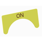 Atx - Unicode 2 - Etiquette jaune adhesive grand modèle marquage ON