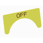 Atx - Unicode 2 - Etiquette jaune adhesive grand modèle marquage OFF