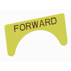 Atx - Unicode 2 - Etiquette jaune adhesive grand modele marquage FORWARD