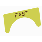 Atx - Unicode 2 - Etiquette jaune adhesive grand modèle marquage FAST