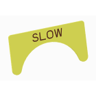 Atx - Unicode 2 - Etiquette jaune adhesive grand modèle marquage SLOW