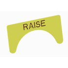 Atx - Unicode 2 - Etiquette jaune adhesive grand modèle marquage RAISE