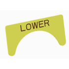 Atx - Unicode 2 - Etiquette jaune adhesive grand modèle marquage LOWER
