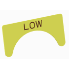 Atx - Unicode 2 - Etiquette jaune adhesive grand modèle marquage LOW