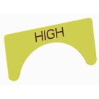 Atx - Unicode 2 - Etiquette jaune adhesive grand modèle marquage HIGH