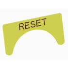 Atx - Unicode 2 - Etiquette jaune adhesive grand modele marquage RESET