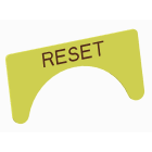 Atx - Unicode 2 - Etiquette jaune adhesive grand modèle marquage RESET