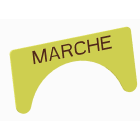 Atx - Unicode 2 - Etiquette jaune adhesive grand modele marquage MARCHE