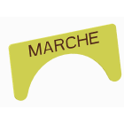 Atx - Unicode 2 - Etiquette jaune adhesive grand modèle marquage MARCHE