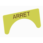 Atx - Unicode 2 - Etiquette jaune adhesive grand modele marquage ARRET
