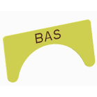 Atx - Unicode 2 - Etiquette jaune adhesive grand modèle marquage BAS