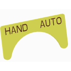 Atx - Unicode 2 - Etiquette jaune adhesive grand modele marquage HAND - AUTO