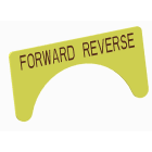 Atx - Unicode 2 - Etiquette jaune adhesive grand modèle marquage FORWARD - REVERSE