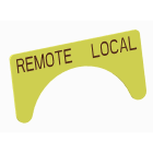 Atx - Unicode 2 - Etiquette jaune adhesive grand modèle marquage REMOTE - LOCAL