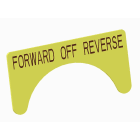 Atx - Unicode 2 - Etiquette jaune adhesive grand modèle marquage FORWARD-OFF-REVERSE