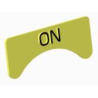 Atx - Unicode 2 - Etiquette jaune adhesive petit modèle marquage ON