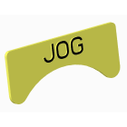 Atx - Unicode 2 - Etiquette jaune adhesive petit modele marquage JOG