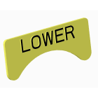 Atx - Unicode 2 - Etiquette jaune adhesive petit modèle marquage LOWER