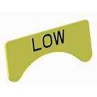 Atx - Unicode 2 - Etiquette jaune adhesive petit modèle marquage LOW