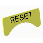 Atx - Unicode 2 - Etiquette jaune adhesive petit modèle marquage RESET