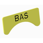 Atx - Unicode 2 - Etiquette jaune adhesive petit modèle marquage BAS