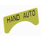Atx - Unicode 2 - Etiquette jaune adhesive petit modèle marquage HAND - AUTO
