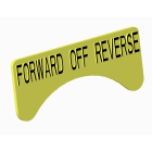 Atx - Unicode 2 - Etiquette jaune adhesive petit modèle marquage FORWARD-OFF-REVERSE