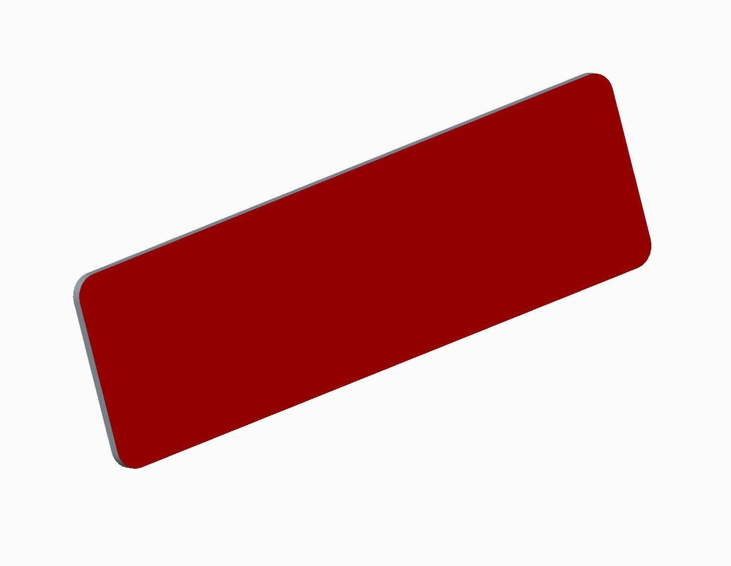 Atx - Unicode 2 - Lot de 10 étiquettes rouges 58 x 18mm autocollantes.