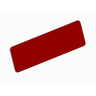 Atx - Unicode 2 - Lot de 10 étiquettes rouges 58 x 18mm autocollantes.