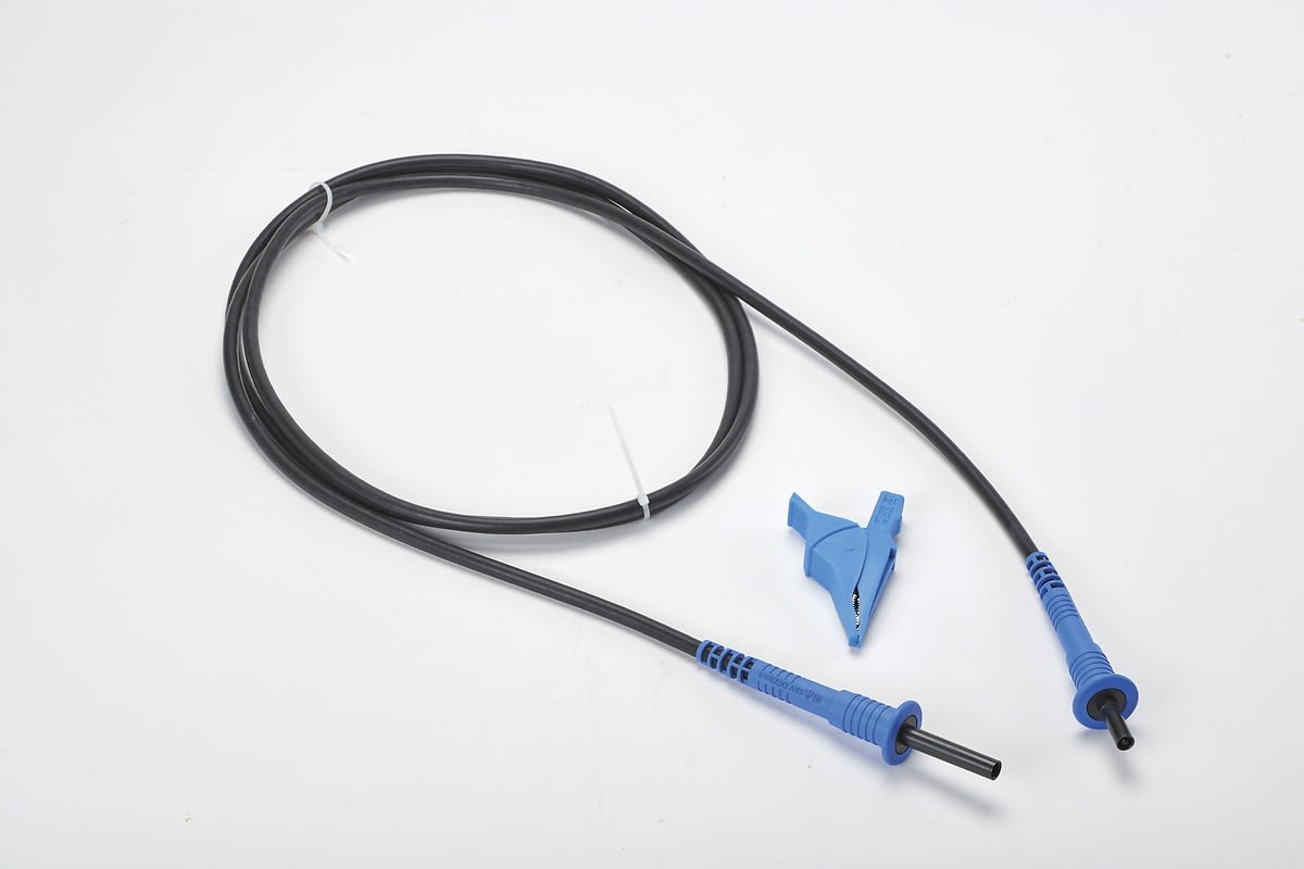 Chauvin-Arnoux - Cordon de mesure simplifié, haute tension avec pince croco bleue