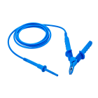 Chauvin-Arnoux - Cordon 15kV avec pince croco HT bleue, longueur 8m