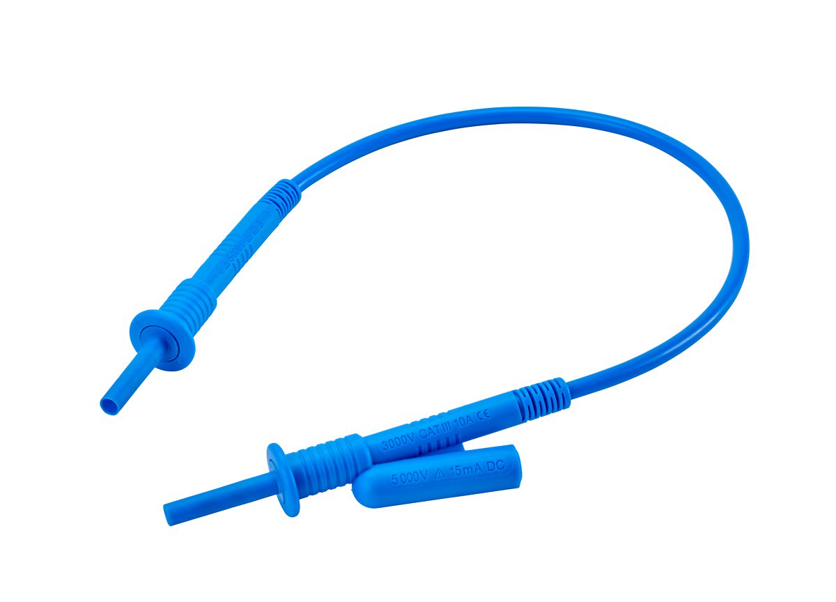 Chauvin-Arnoux - Cordon HT 5kV reprise arrière bleu 0.35 mètre