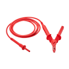 Chauvin-Arnoux - Cordon 5kV avec pince croco HT rouge, longueur 3m