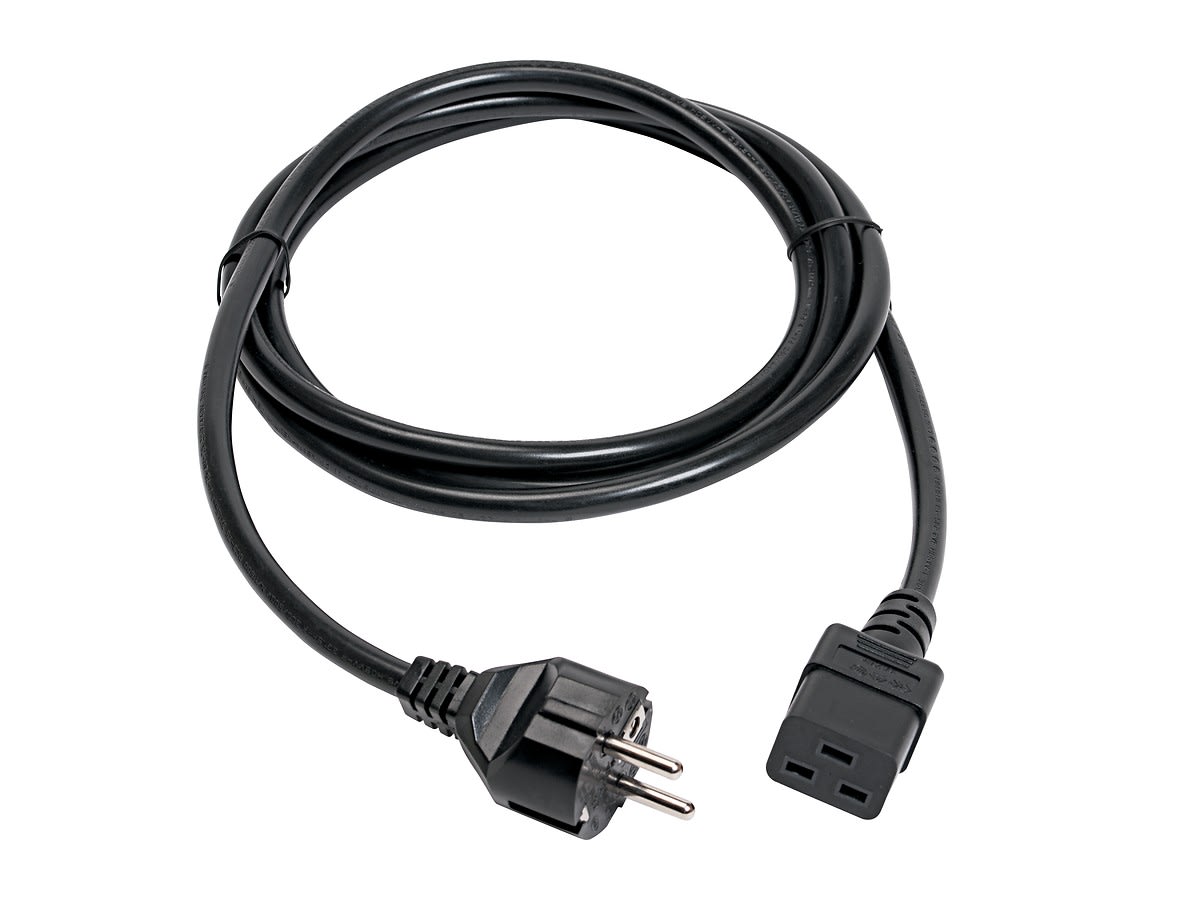 Chauvin-Arnoux - Cordon d'alimentation secteur 2P+T EURO de type C19