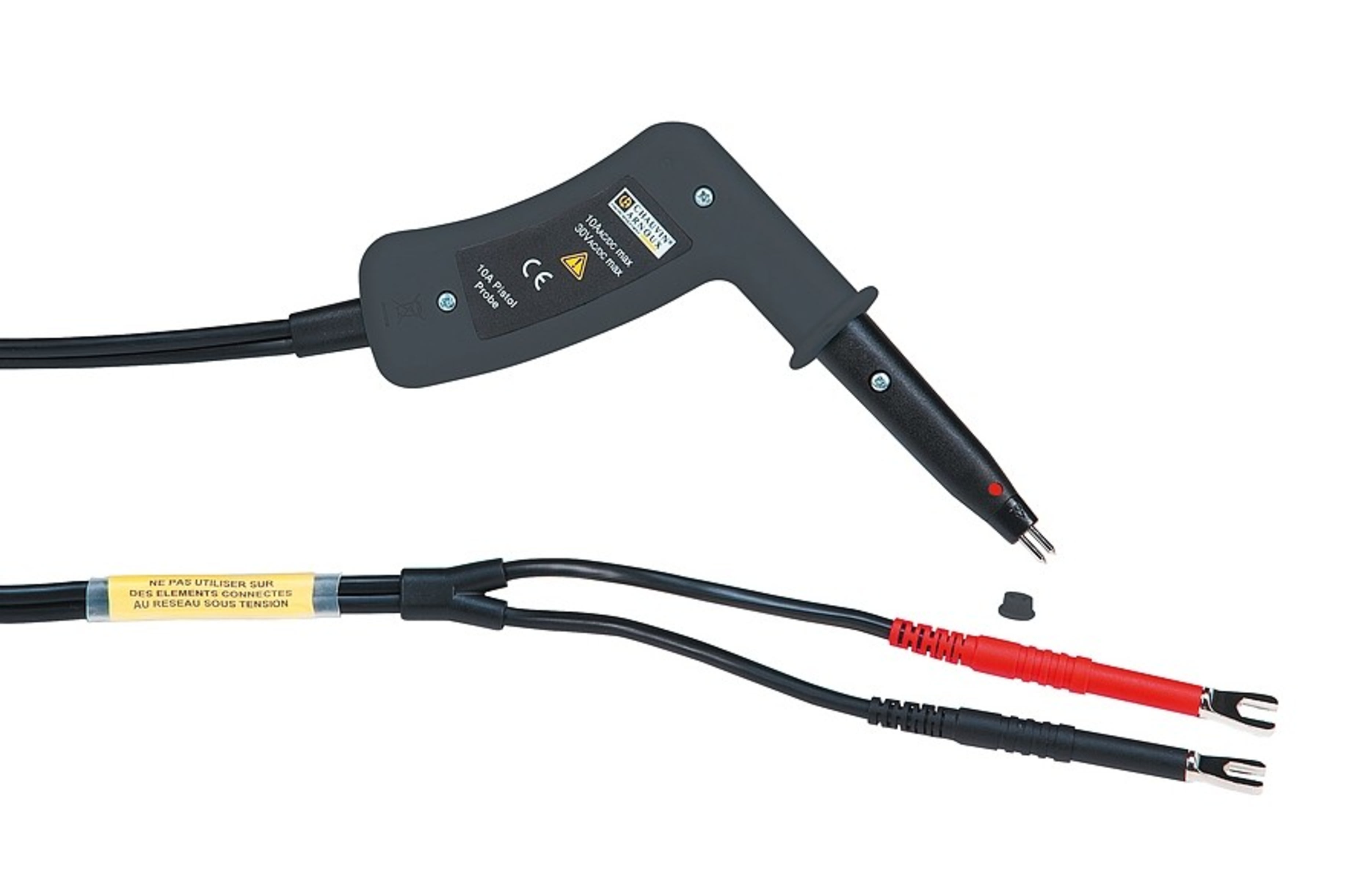 Chauvin-Arnoux - Kit de trois Pinces Croco Rouge/ Bleu/Noir