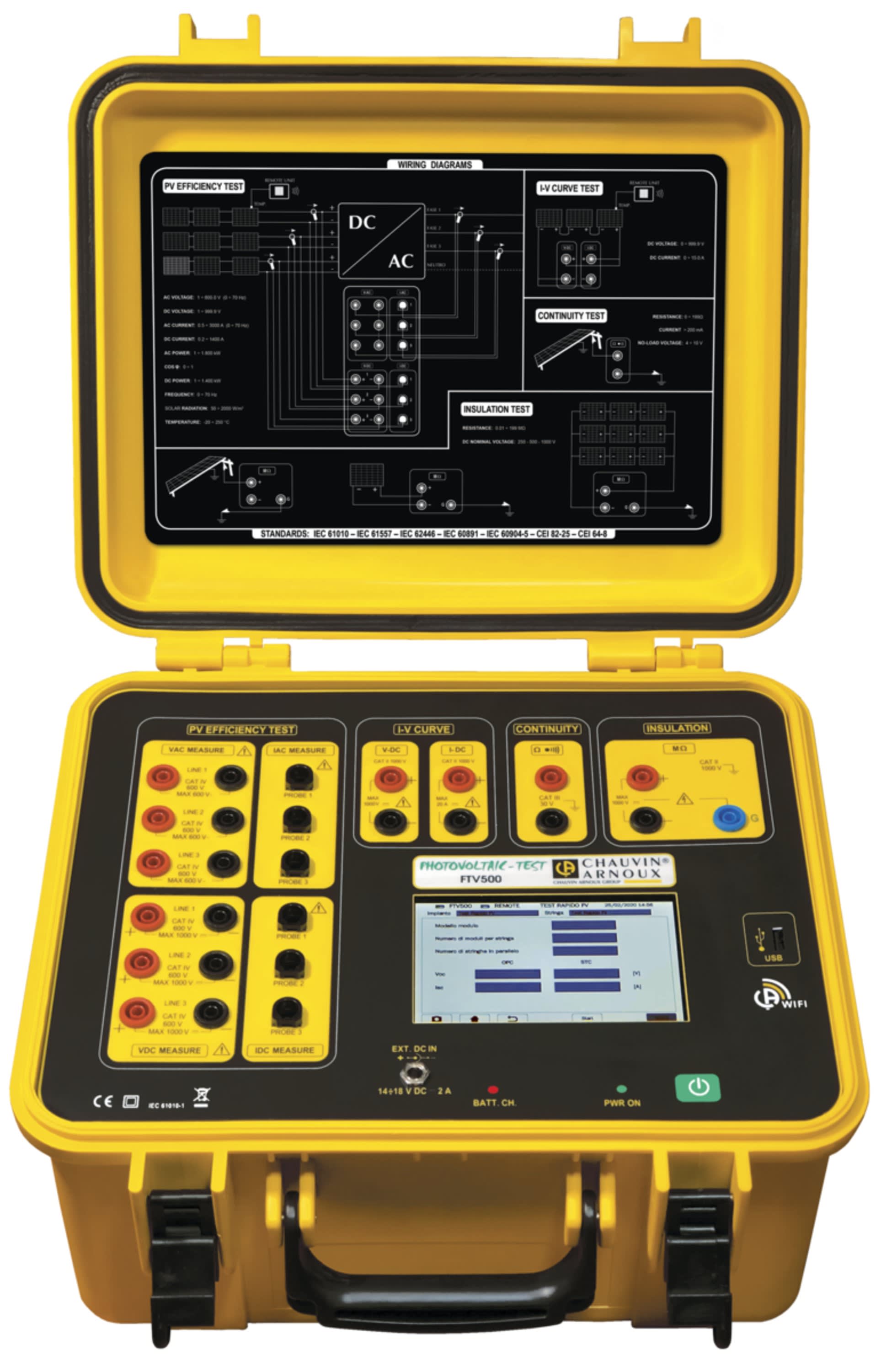 Chauvin-Arnoux - FTV500 Testeur d'installation photovoltaïque