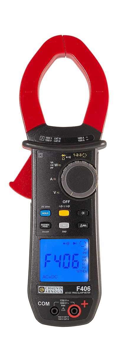 Chauvin-Arnoux - F406 Pince multimètre numérique 1000A TRMS