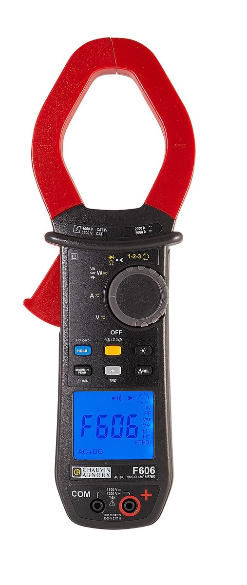 Chauvin-Arnoux - F606 Pince multimètre numérique 2000A TRMS