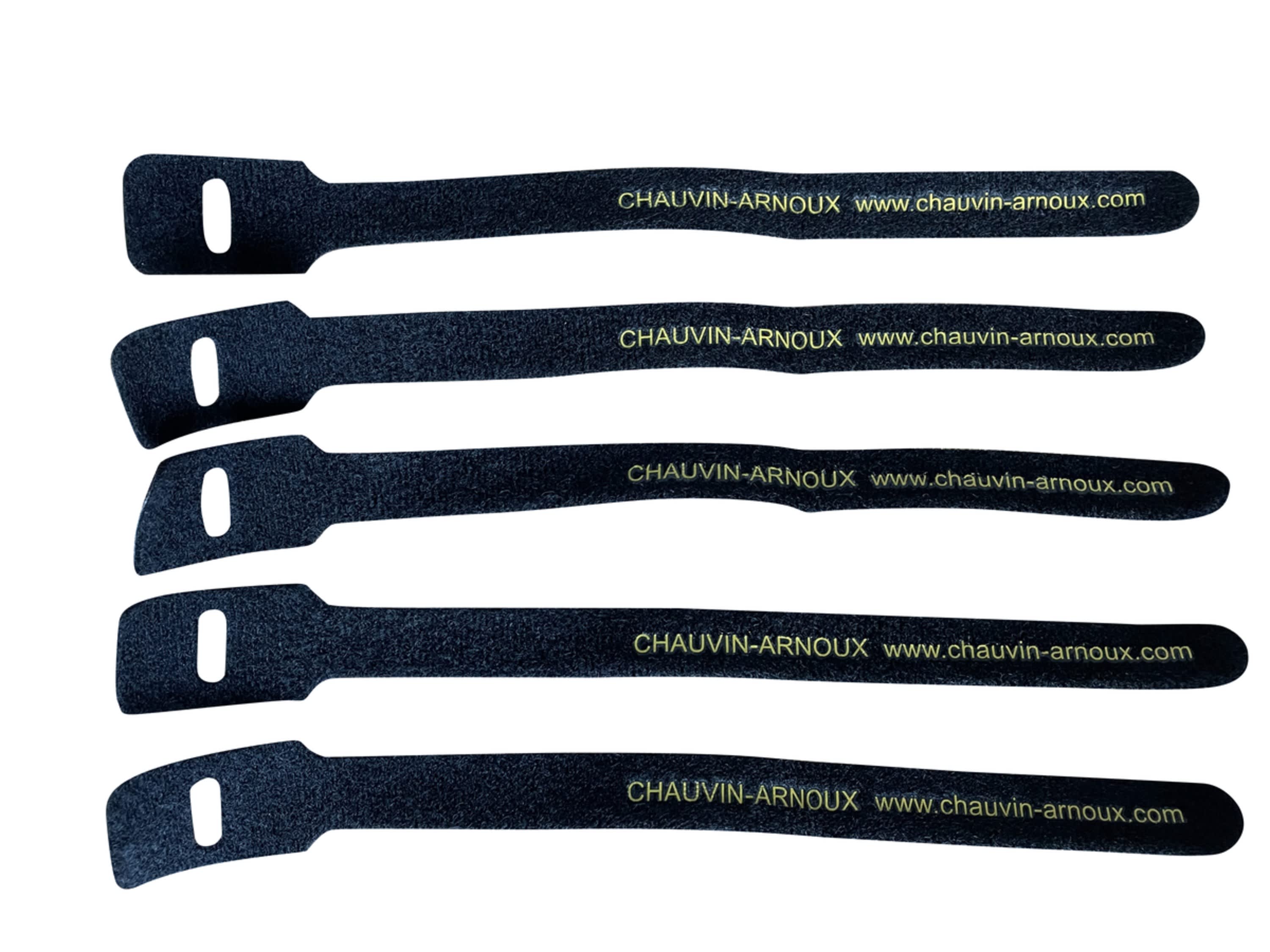 Chauvin-Arnoux - Jeu de 5 sangles Velcro®, longueur utile 180 mm
