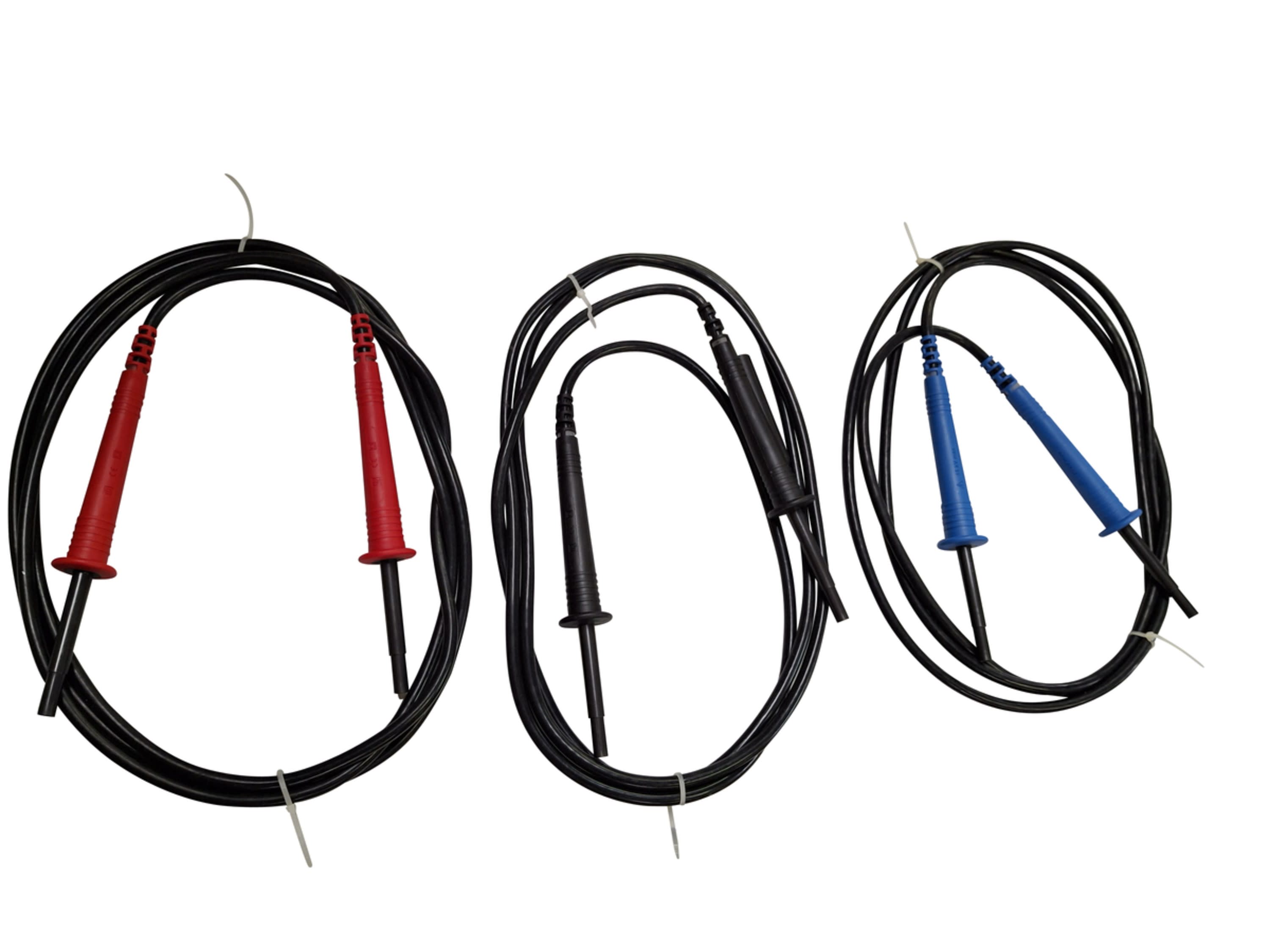 Chauvin-Arnoux - Jeu de 3 cordons HT simplifiés pour 10/15KV