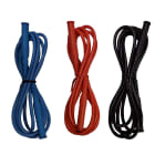 Chauvin-Arnoux - Jeu de 3 cordons banane/banane rouge, noir et bleu