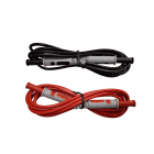 Chauvin-Arnoux - Jeu de 2 cordons PVC 1.5m DM4-DM4 Cat4 1kV RD/BK