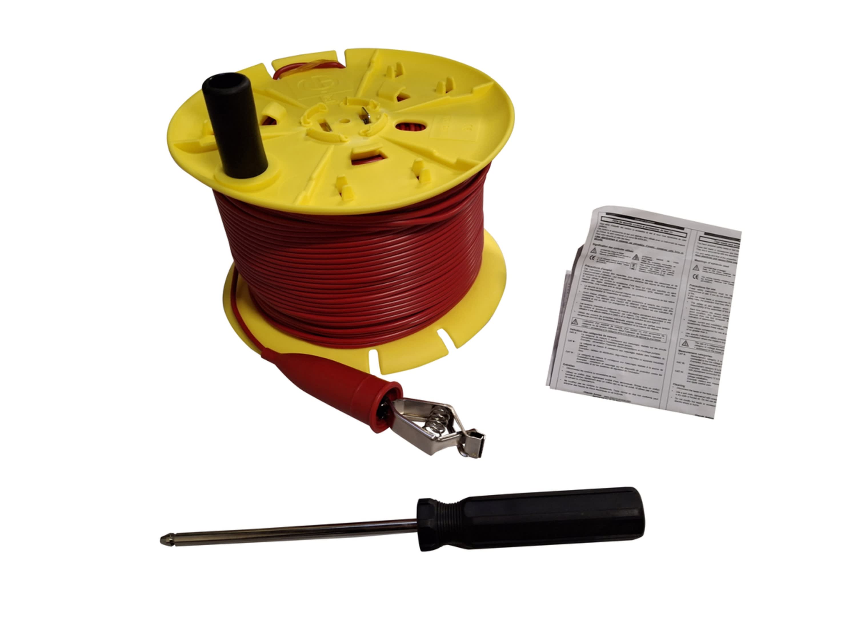 Chauvin-Arnoux - Bobine de câble rouge 166m pour kit de terre