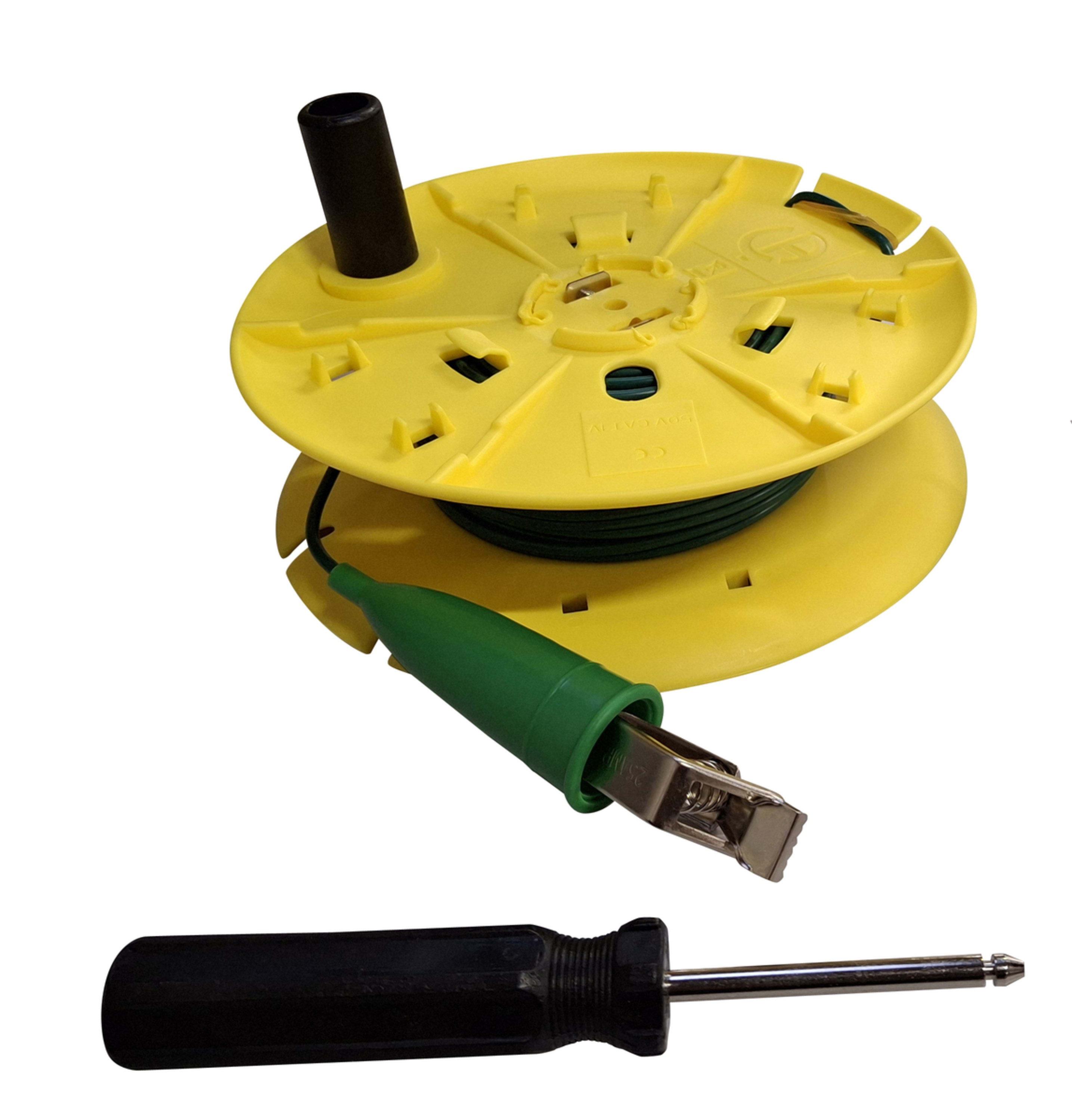 Chauvin-Arnoux - Bobine de câble vert 33m pour kit de terre